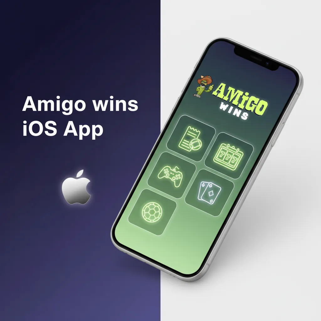 Amigo wins iOS app on iPhone and iPad: sportsbook, casino; bet, play, deposit, withdraw; iOS 12+