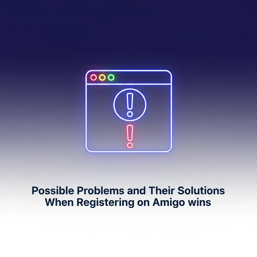 Table of Amigo Wins registration issues and fixes: missing SMS/email, document mismatch, failed ID check, duplicate account.