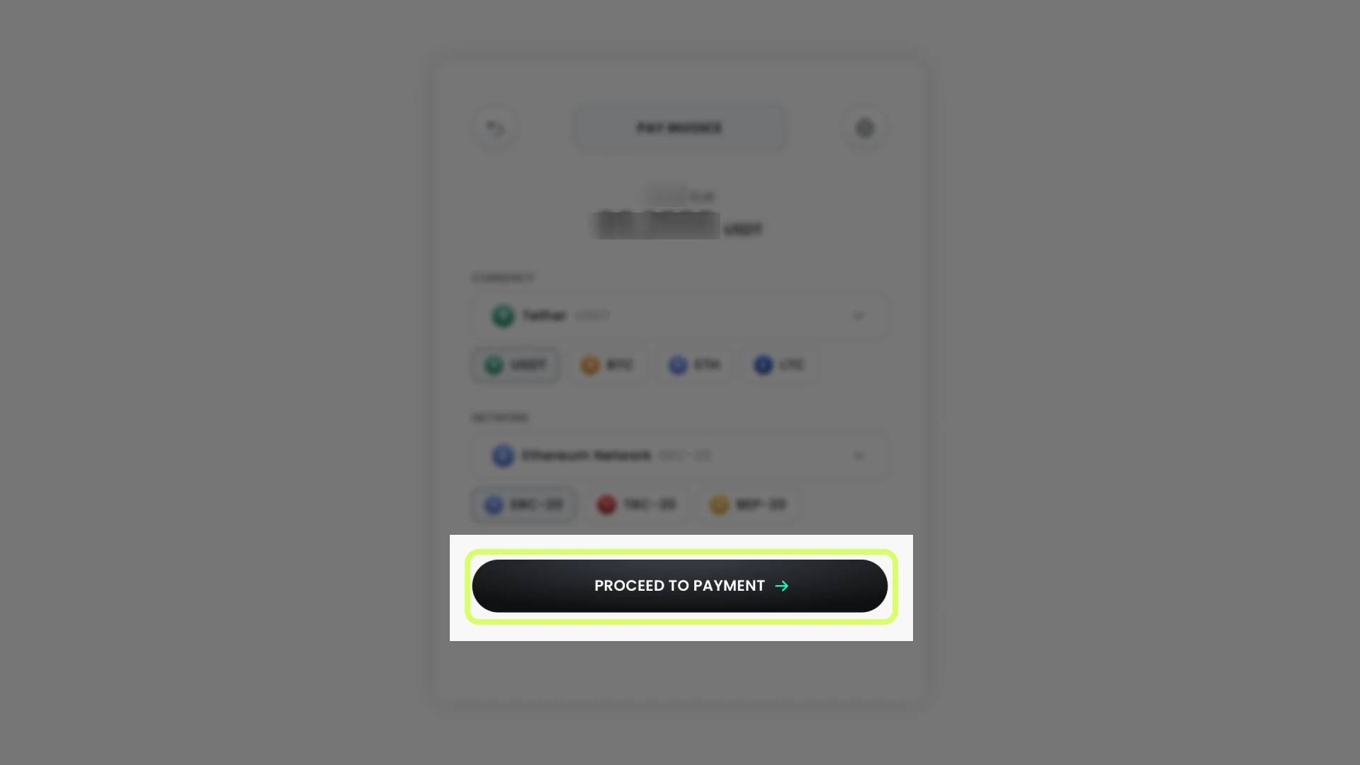 Send the exact amount to the shown ERC20 address for Amigo wins casino.